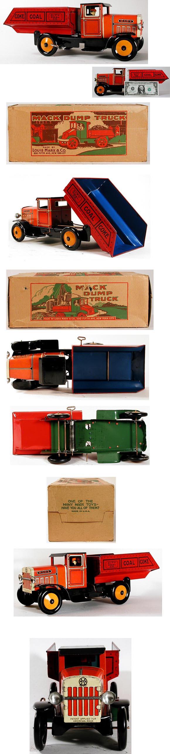 1934 Marx, Mechanical City Coal Co. Dump Truck in Original Box